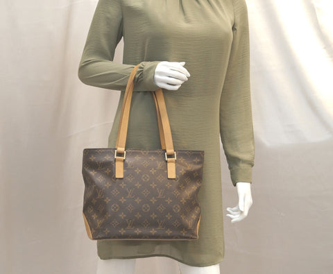 LOUIS VUITTON Monogram Canvas Cabas Piano Shoulder Bag