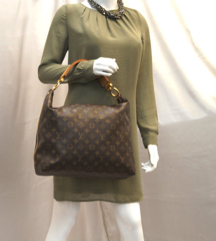 LOUIS VUITTON Monogram Canvas Sully MM Shoulder Bag