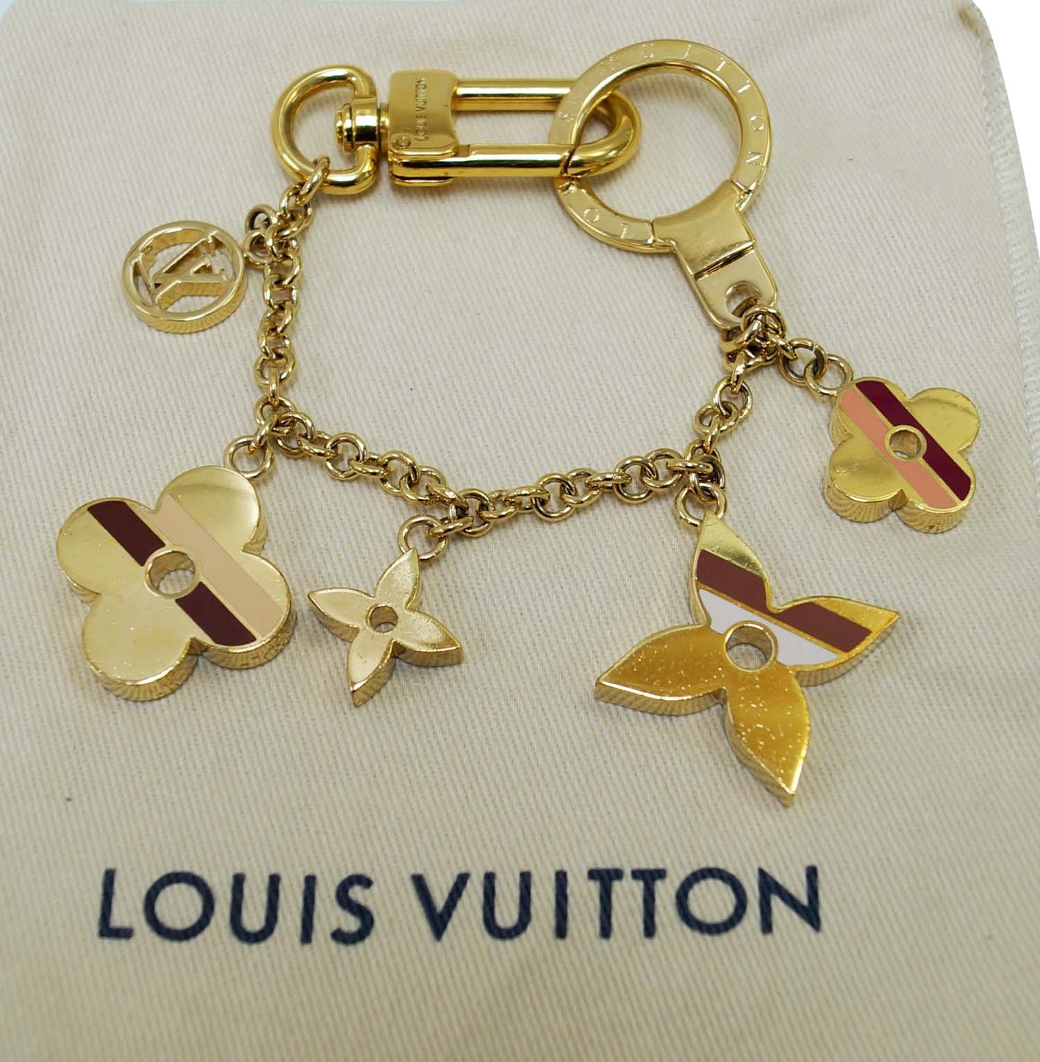 Louis Vuitton By The Pool Leather Flower Bag Charm Multiple colors