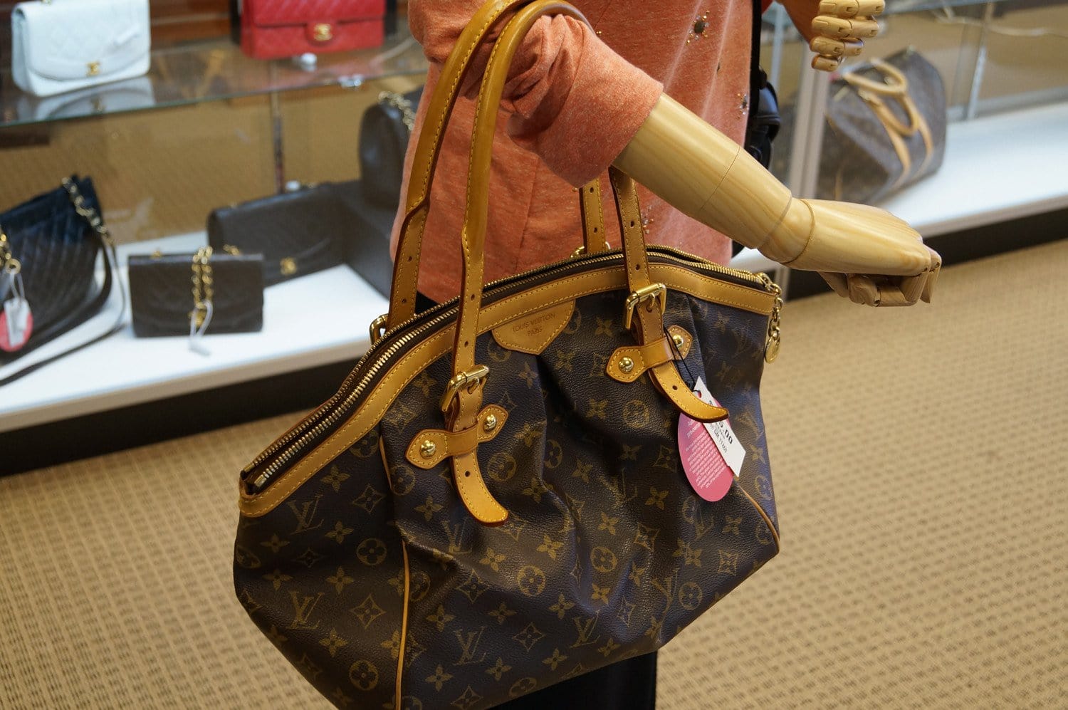 Louis Vuitton Monogram Shopper Bag Brown