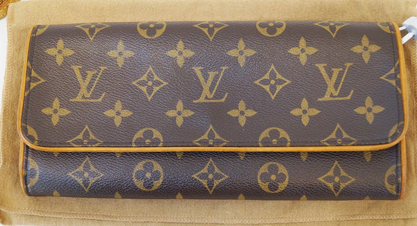 LOUIS VUITTON Monogram Pochette Twin GM Shoulder Bag 