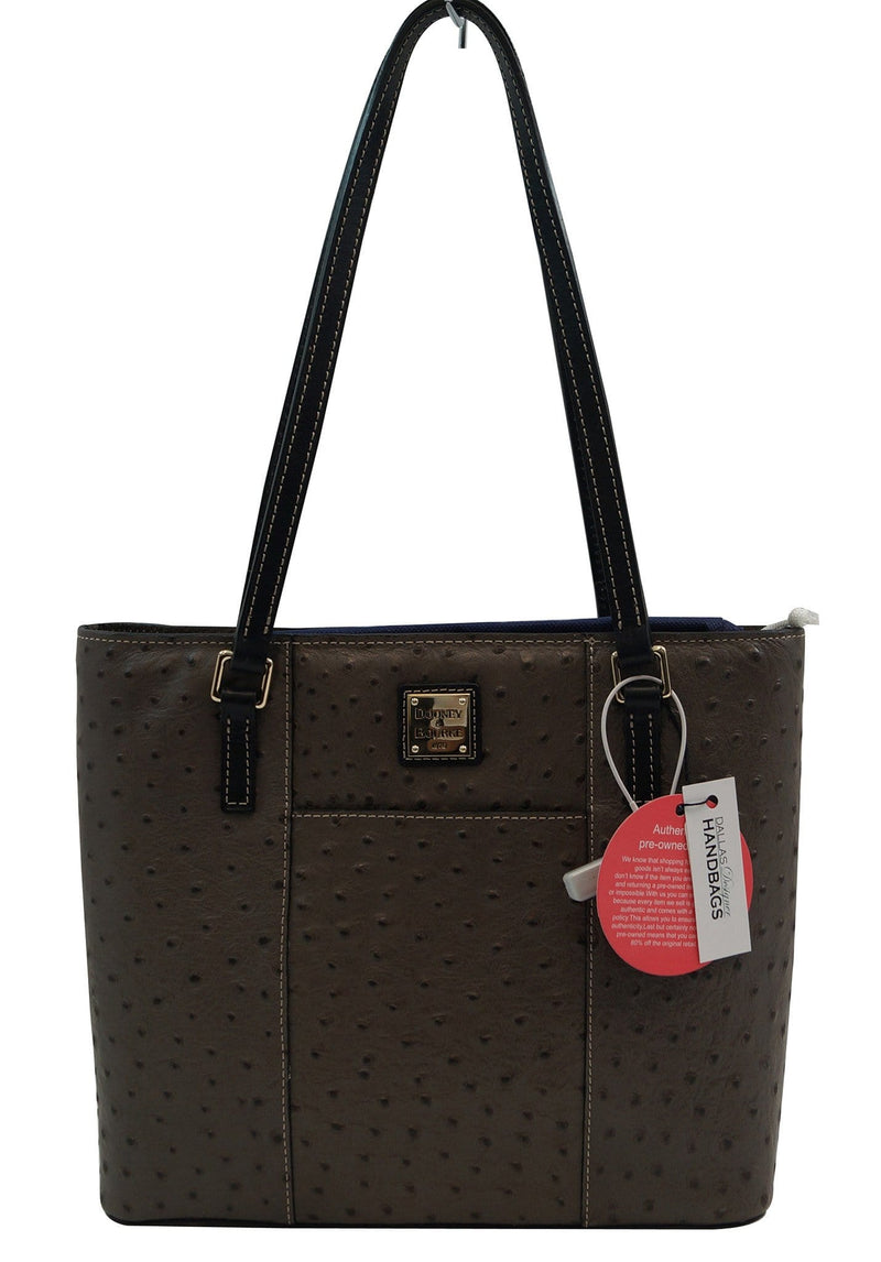 Dooney Bourke Small Lexington Ostrich Embossed Tote Shoulder