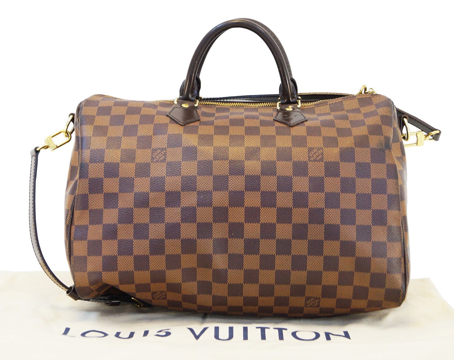 Louis Vuitton – Louis Vuitton Speedy 35 Bandouliere Damier Ebene
