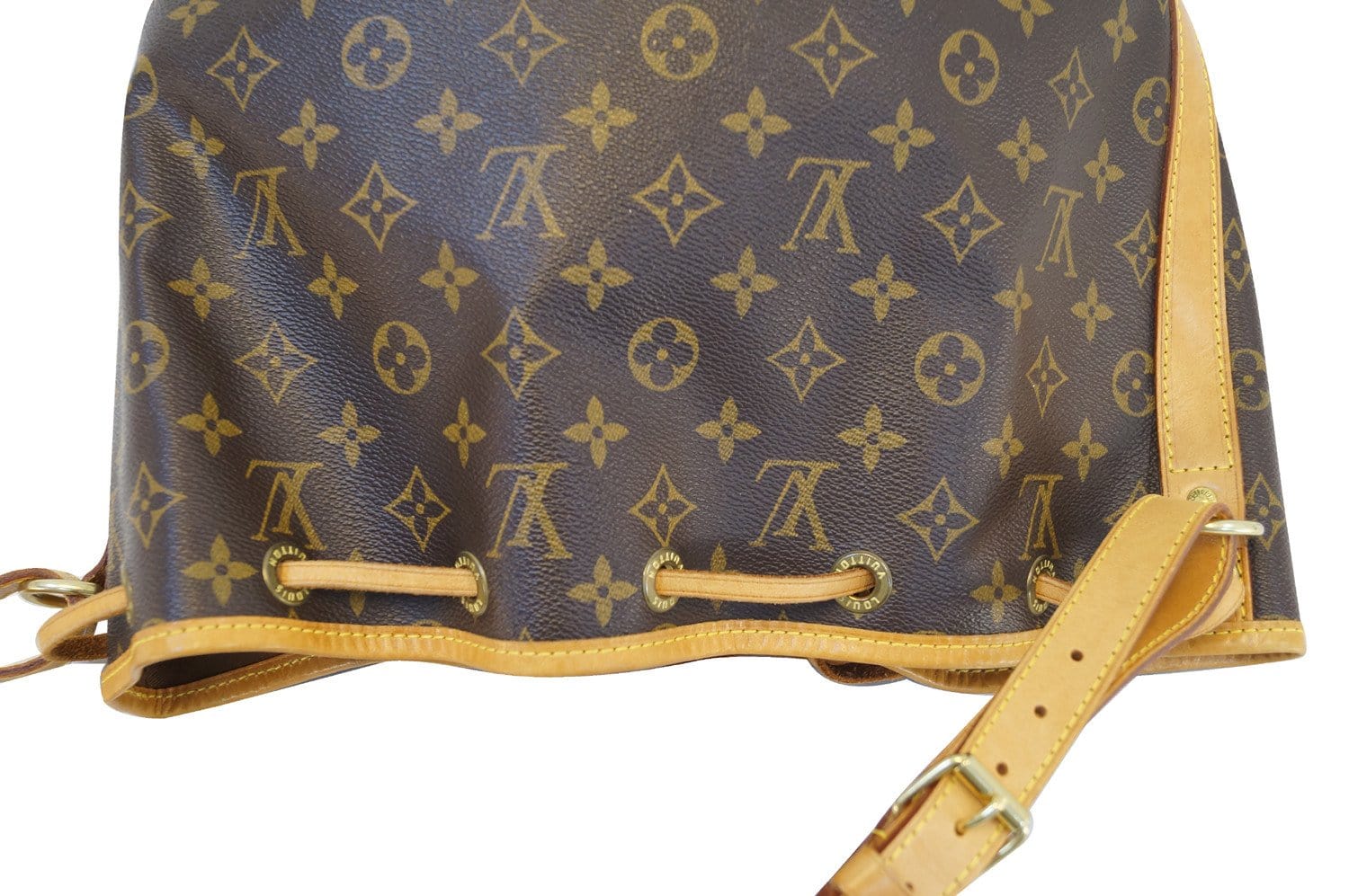 Authentic LOUIS VUITTON Petit Noe Monogram Shoulder Tote Bag Purse #51324