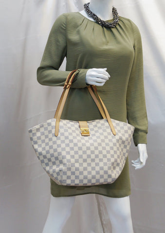 LOUIS VUITTON Damier Azur Salina GM Shoulder Bag