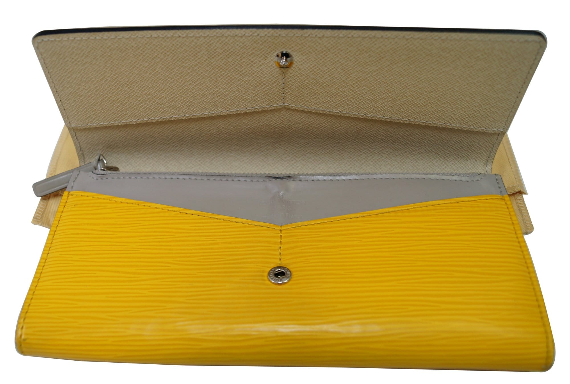 Louis Vuitton // Yellow Epi Leather Snap Wallet – VSP Consignment