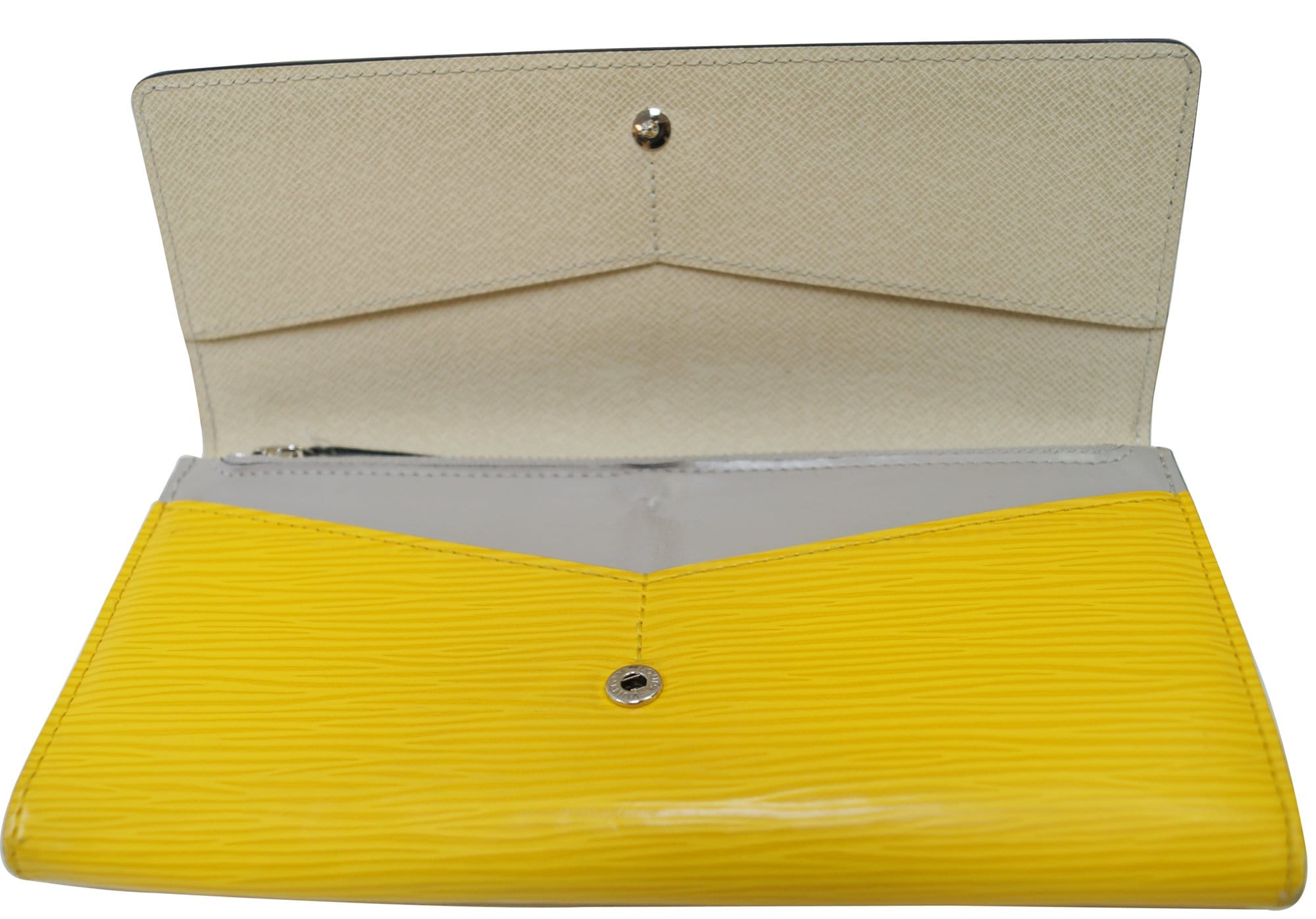Louis Vuitton Yellow 2013 EPI Leather Card Case