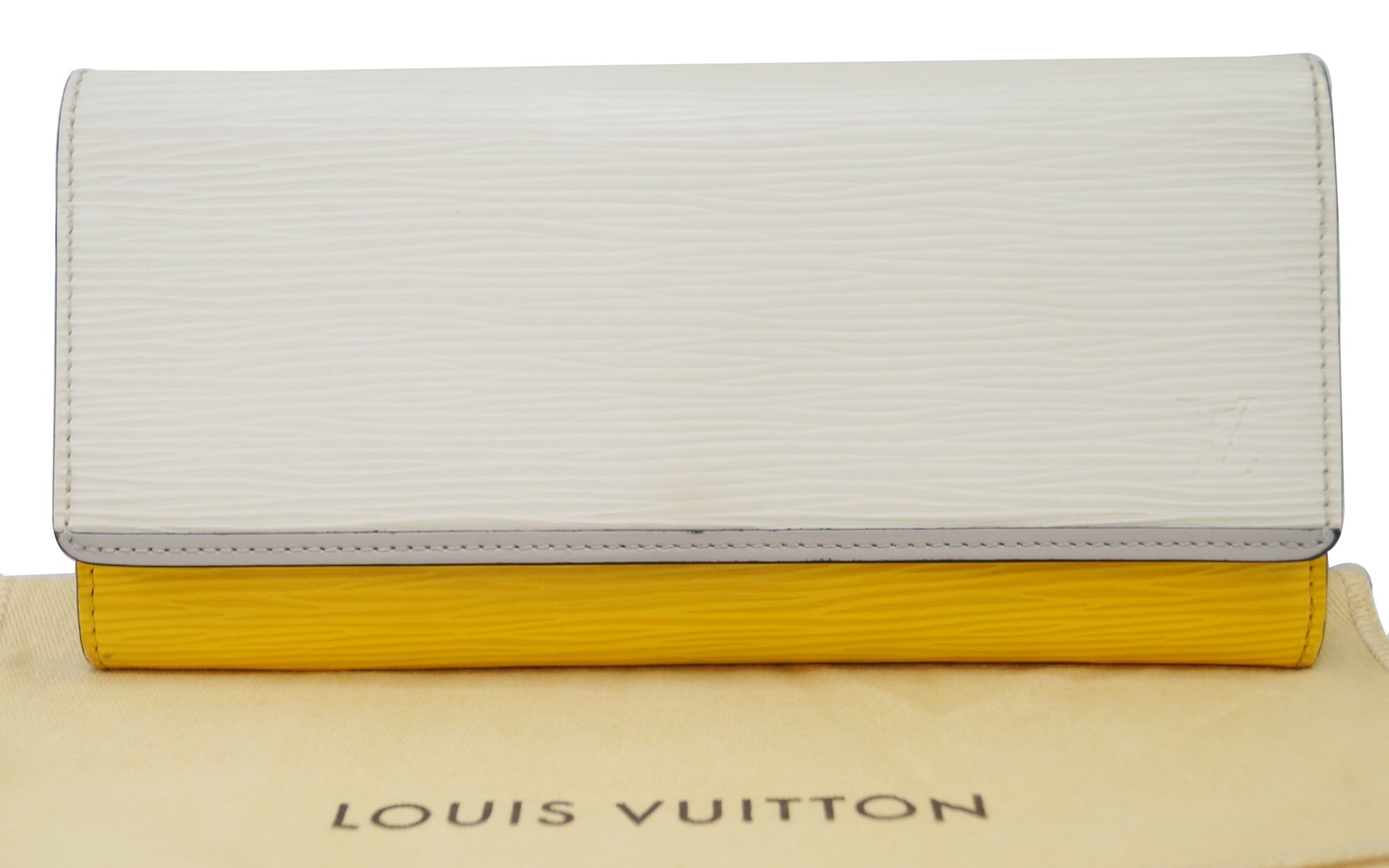 Louis Vuitton Tricolor Prune Electric Epi Flore Wallet Long Sarah Flap  219lvs210