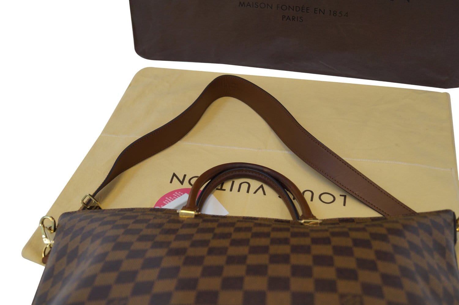 Louis Vuitton Damier Ebene Canvas Belmont Bag at 1stDibs