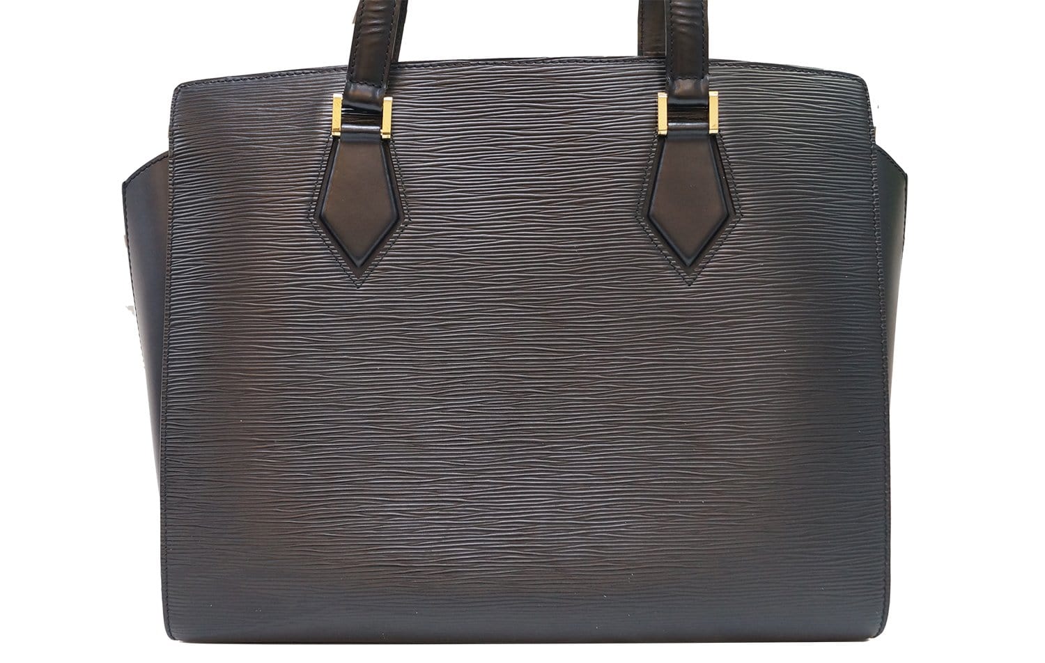 LOUIS VUITTON Black Epi Leather Duplex Shoulder Bag