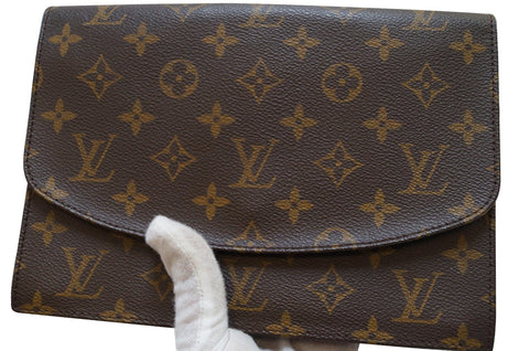 LOUIS VUITTON Monogram Canvas Pochette Rabat Clutch Bag