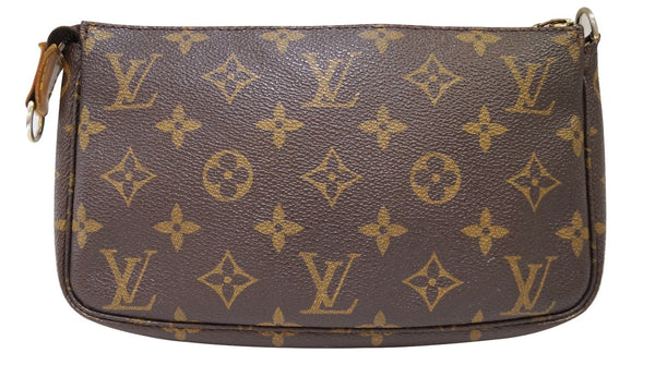 LOUIS VUITTON Monogram Canvas Pochette Accessoires Long Shoulder Pouch