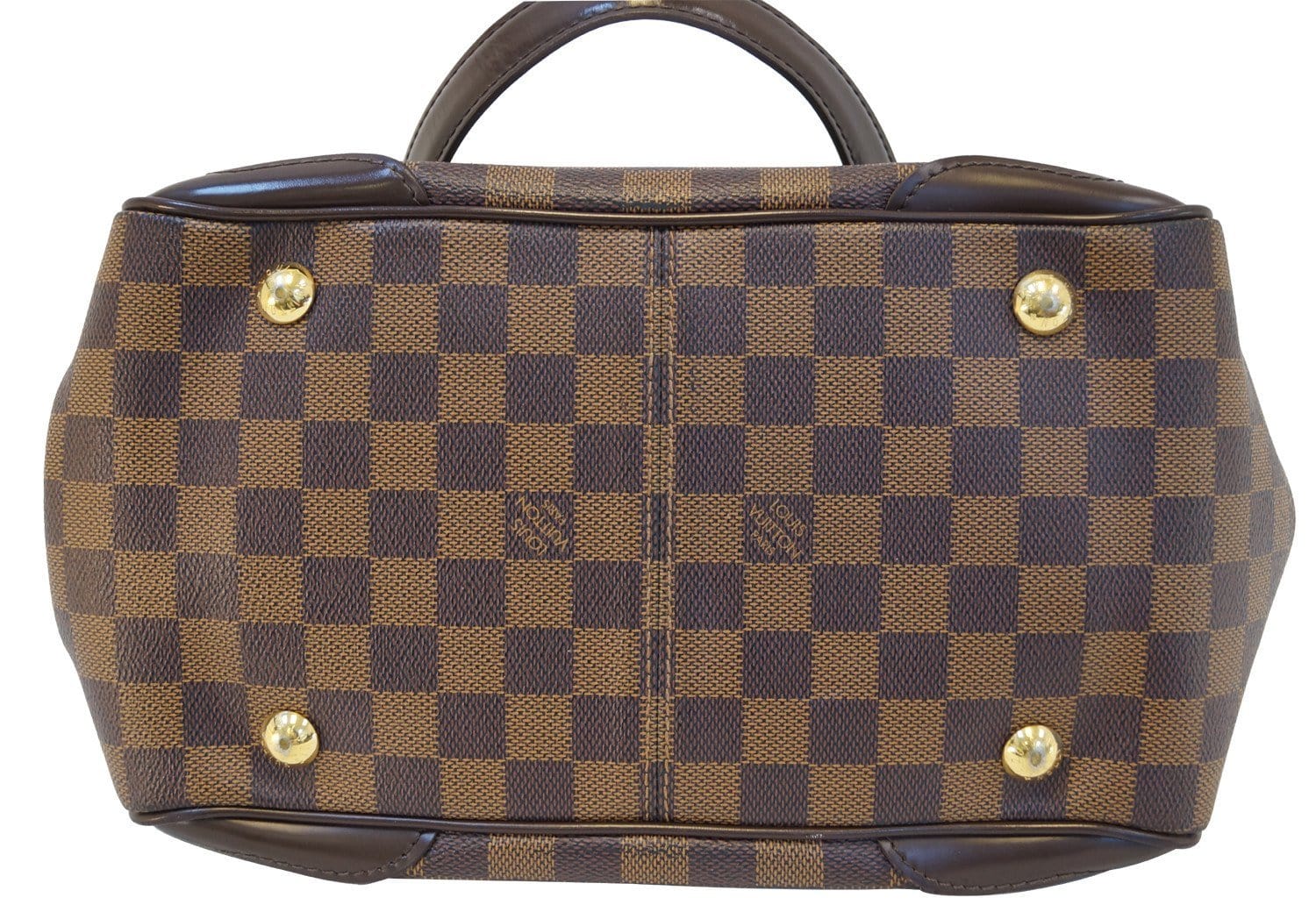 Authenticated Used Louis Vuitton Handbag Damier Ebene Verona PM (Brown)  Canvas Women's N41117 