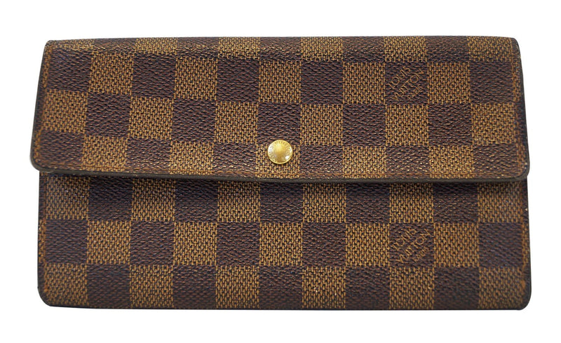 Louis Vuitton Sarah Wallet Damier Ebene– Pom's ReLuxed