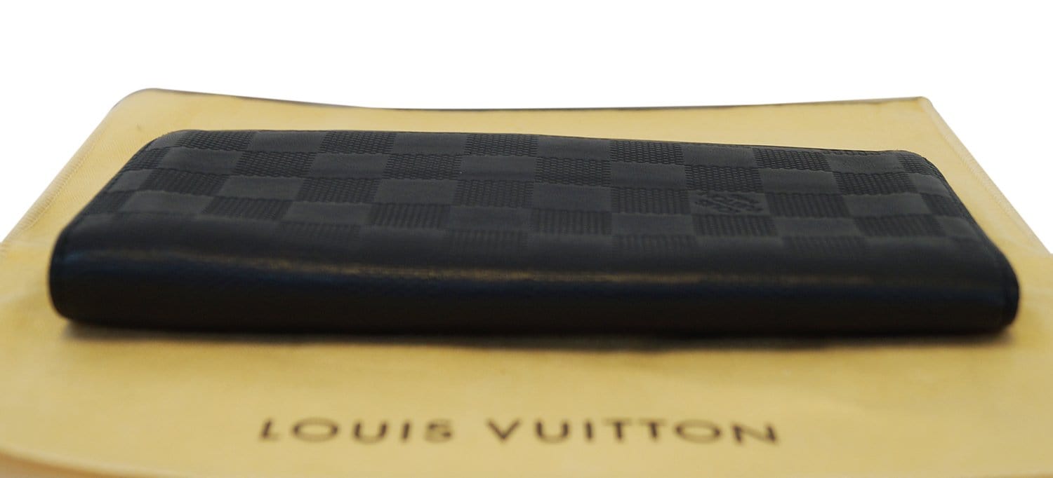 White Louis Vuitton Damier Infini Brazza Long Wallets – Designer