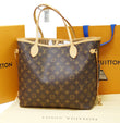 LOUIS VUITTON Monogram Canvas Neverfull MM Brown Tote Bag