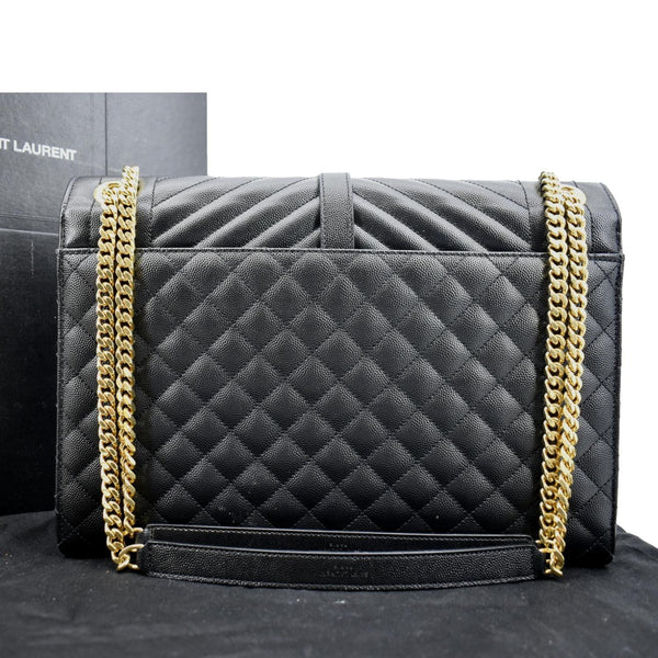 Yves Saint Laurent Envelope Leather Crossbody Bag - Back