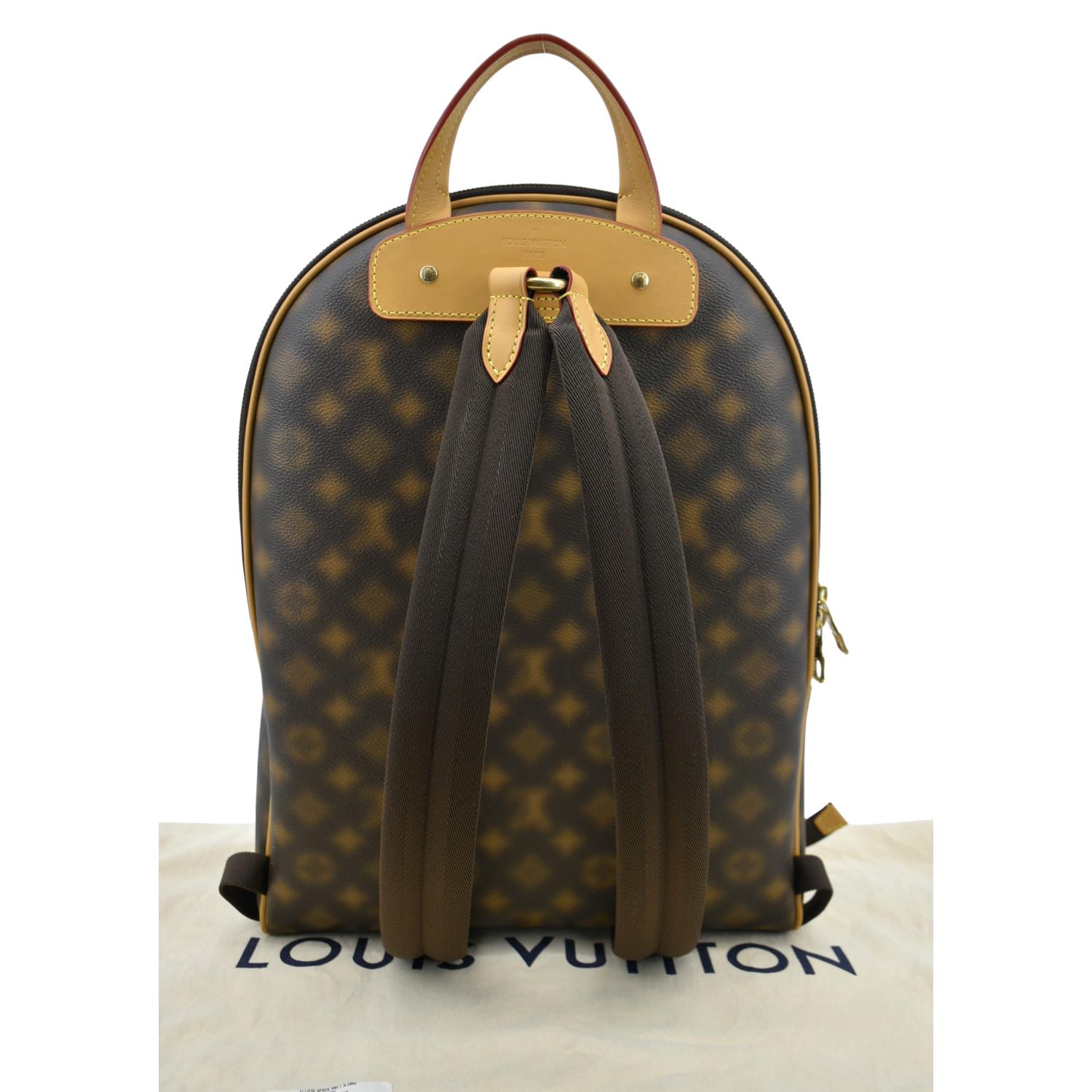 Ellipse cloth backpack Louis Vuitton Brown in Cloth - 24476083