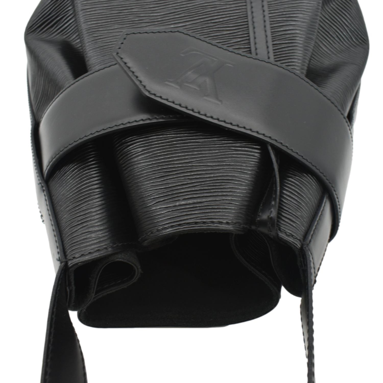 Louis+Vuitton+Sac+d%27Epaule+Bucket+Bag+PM+Black+Leather for sale