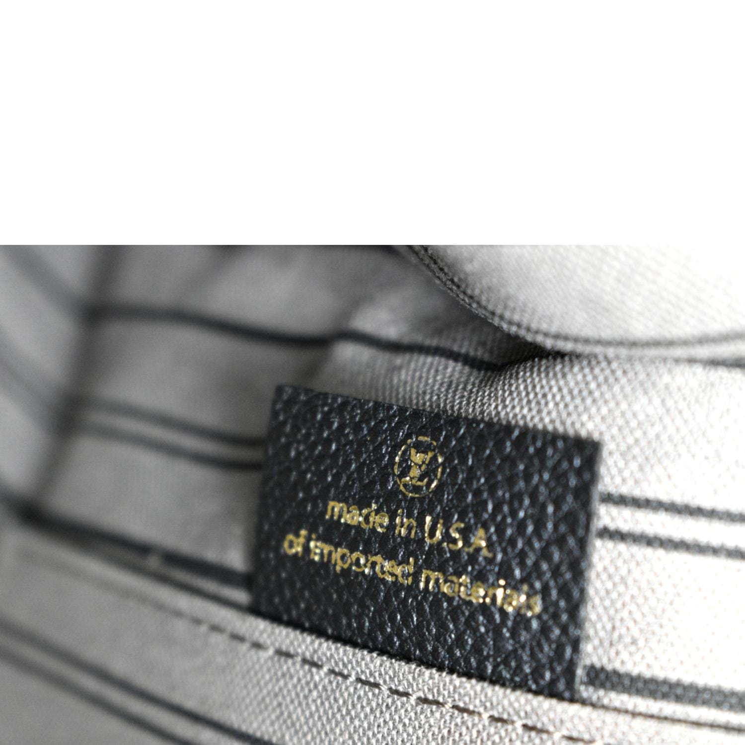 Louis Vuitton Pont Neuf Wallet Monogram Empreinte Leather Long Black