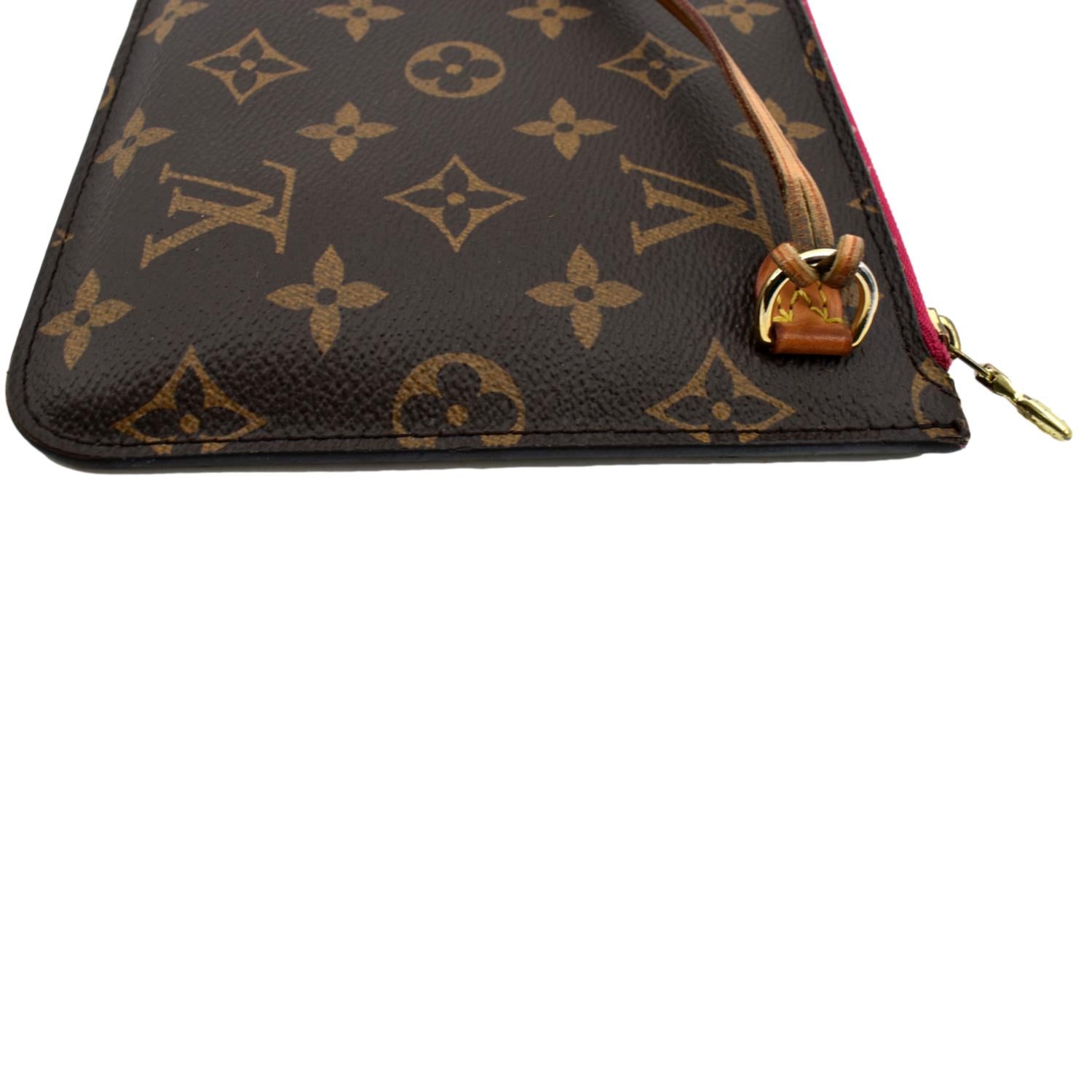 Louis Vuitton Monogram Neverfull Pouch - Brown Clutches, Handbags -  LOU801589