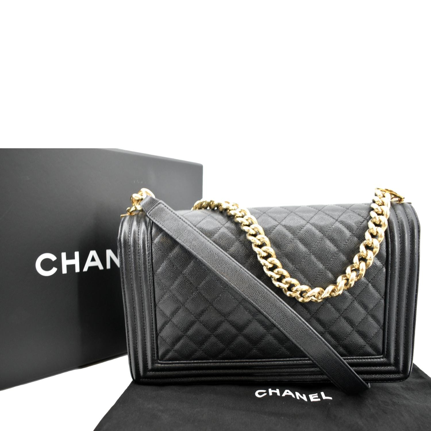 Chanel Logo strap bag medium size