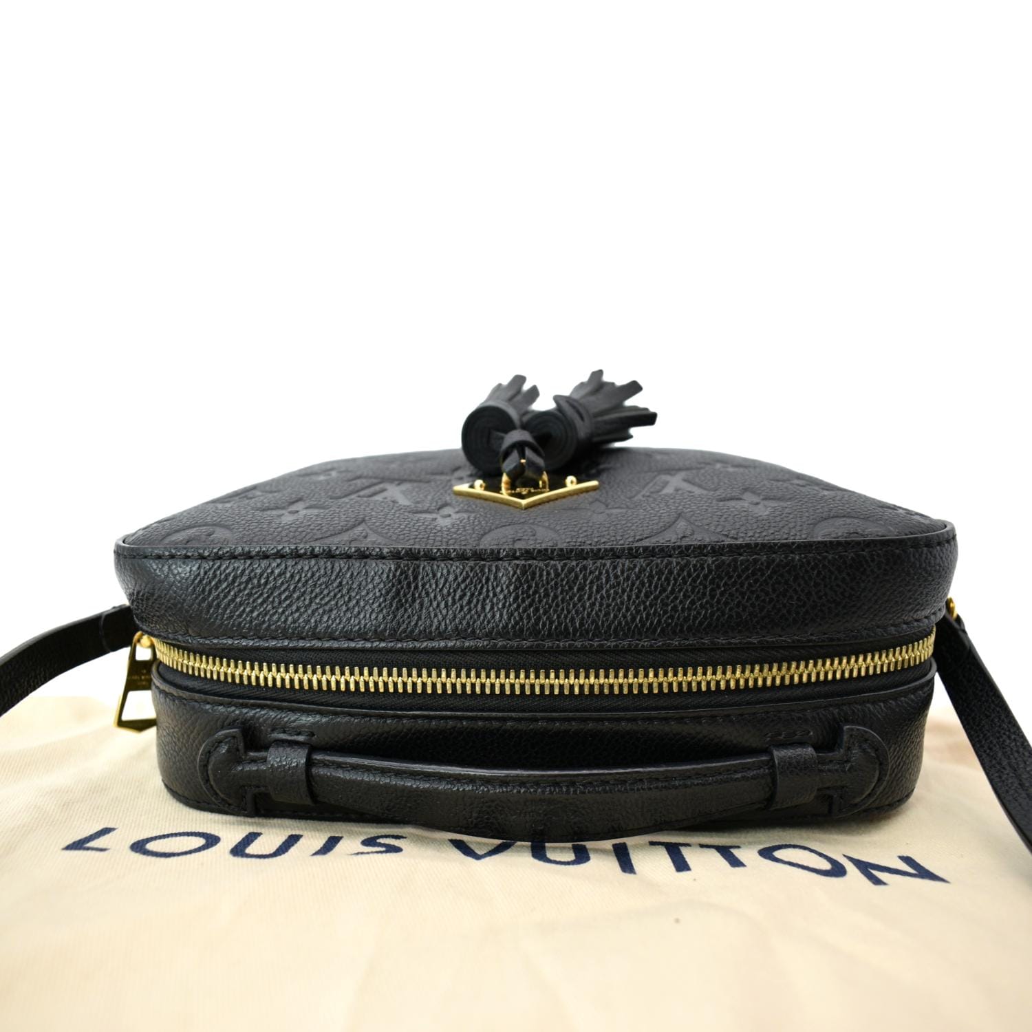 LOUIS VUITTON Saintonge Shoulder Bag in Black Empreinte Leather