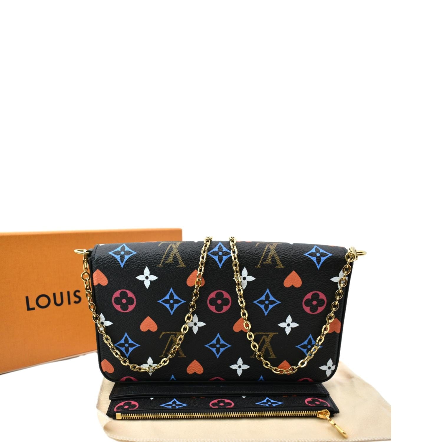 Louis Vuitton, Pochette Felicie Multicolor Canvas Cross Body Bag