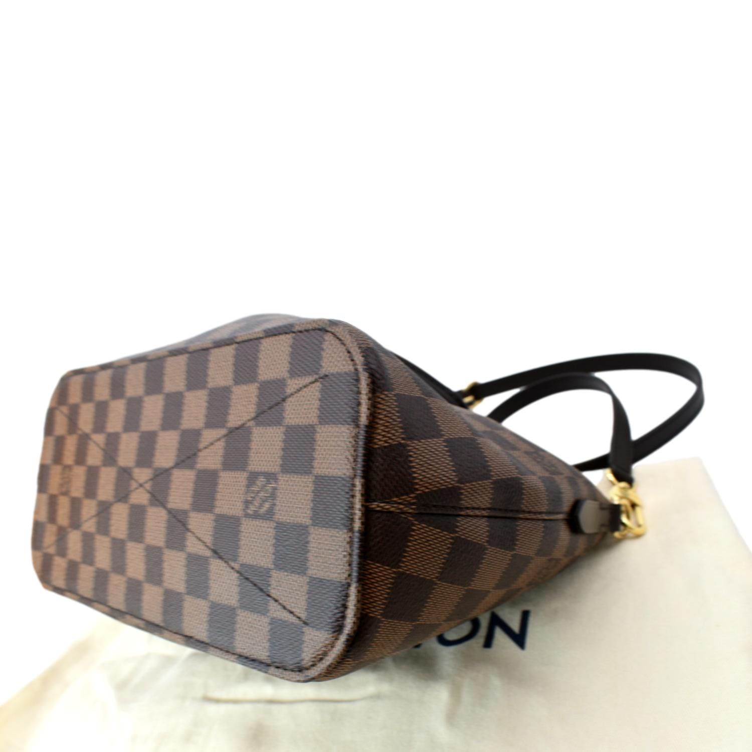 折扣現貨】正品Louis Vuitton Siena PM 小款巧克力棋盤格肩背包手提包