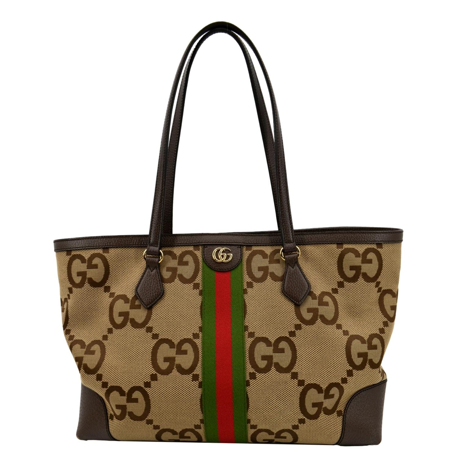 Gucci Ophidia Jumbo GG Small Canvas Shoulder Bag