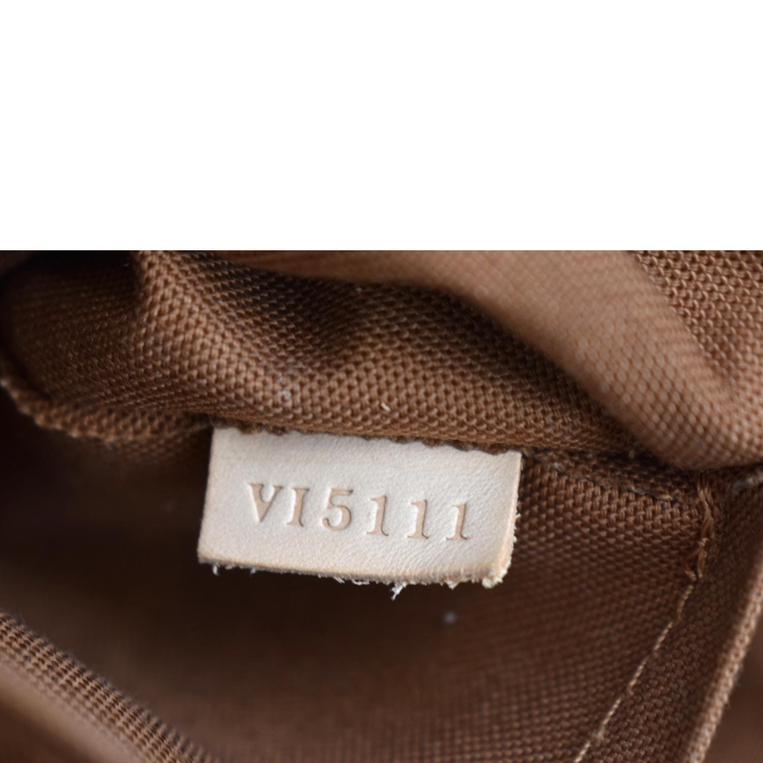 Louis Vuitton Tivoli PM Monogram Canvas Satchel Bag Brown