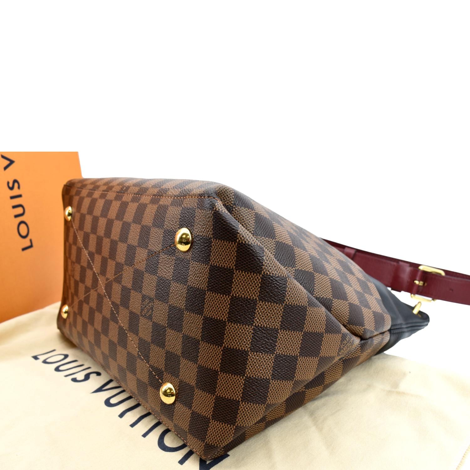 Authentic pre-owned Louis Vuitton Maida damier Ebene hobo shoulder bag
