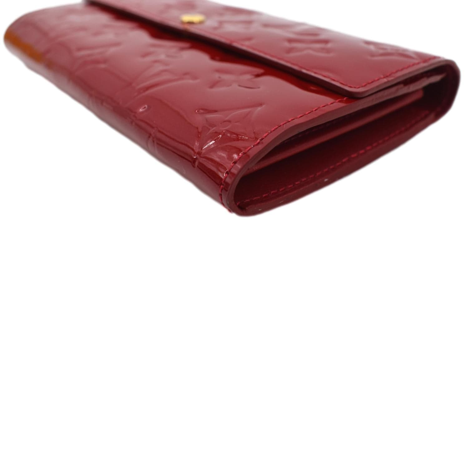Louis Vuitton, Bags, Authentic Rare Louis Vuitton Clean Monogram Sarah  Wallet W Red Accents
