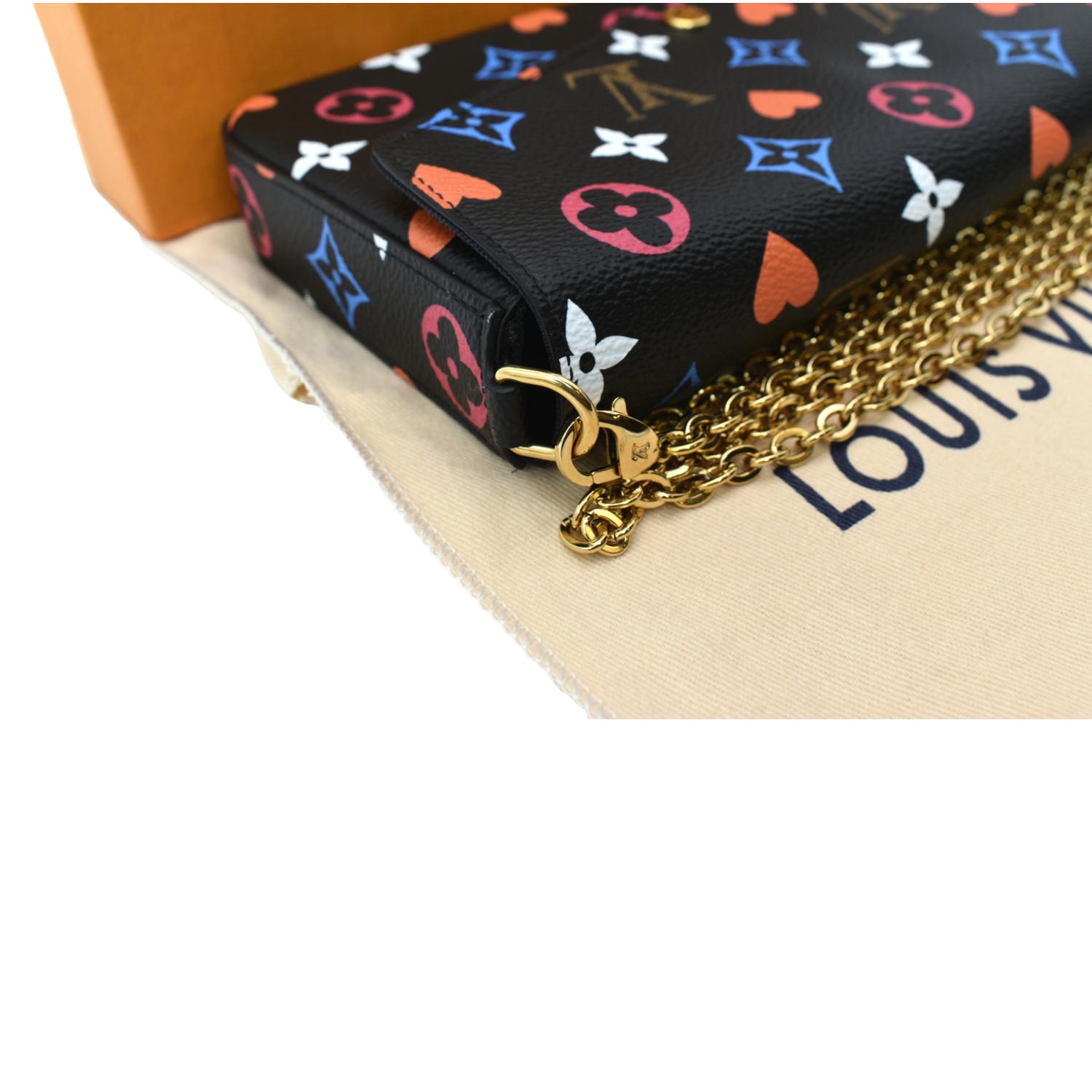 LOUIS VUITTON Pochette Felicie Game On Canvas Crossbody Bag