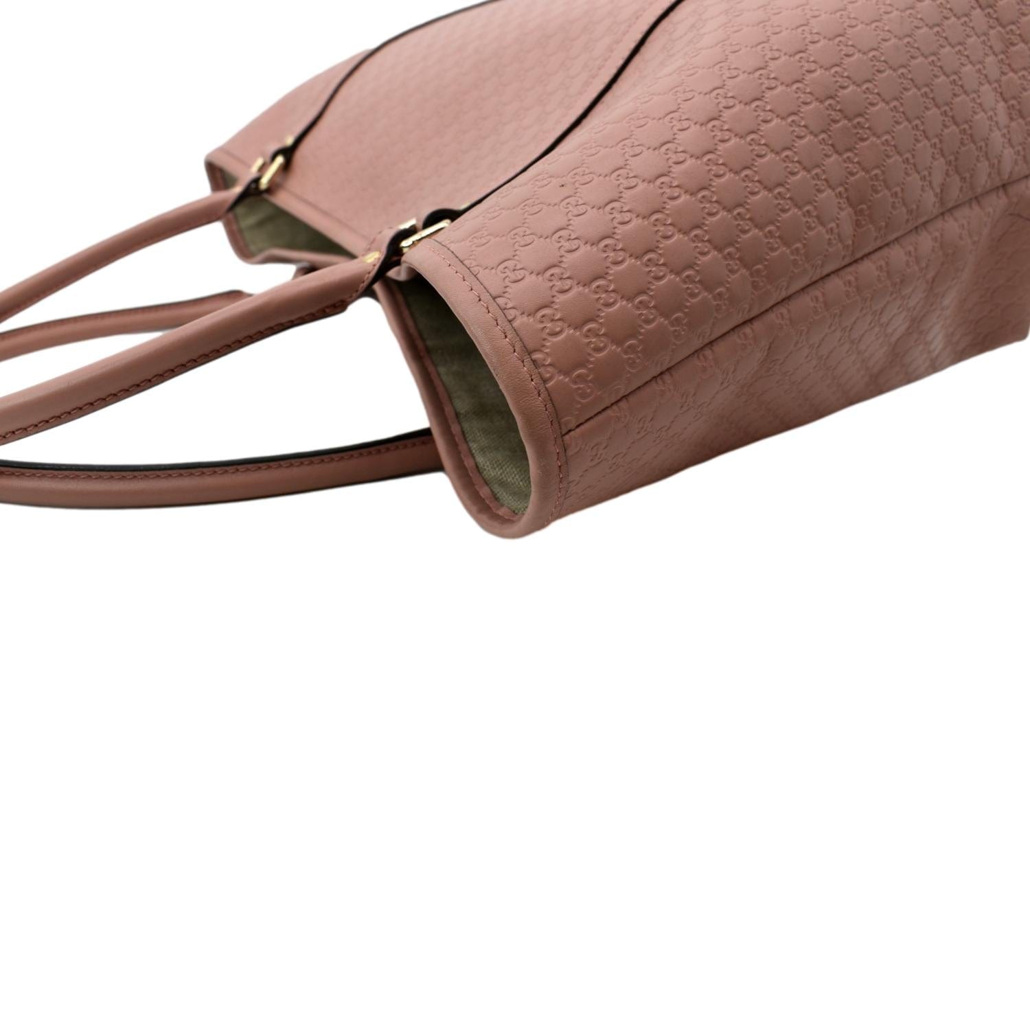 GUCCI Joy Medium Microguccissima Leather Tote Bag Pink 449647