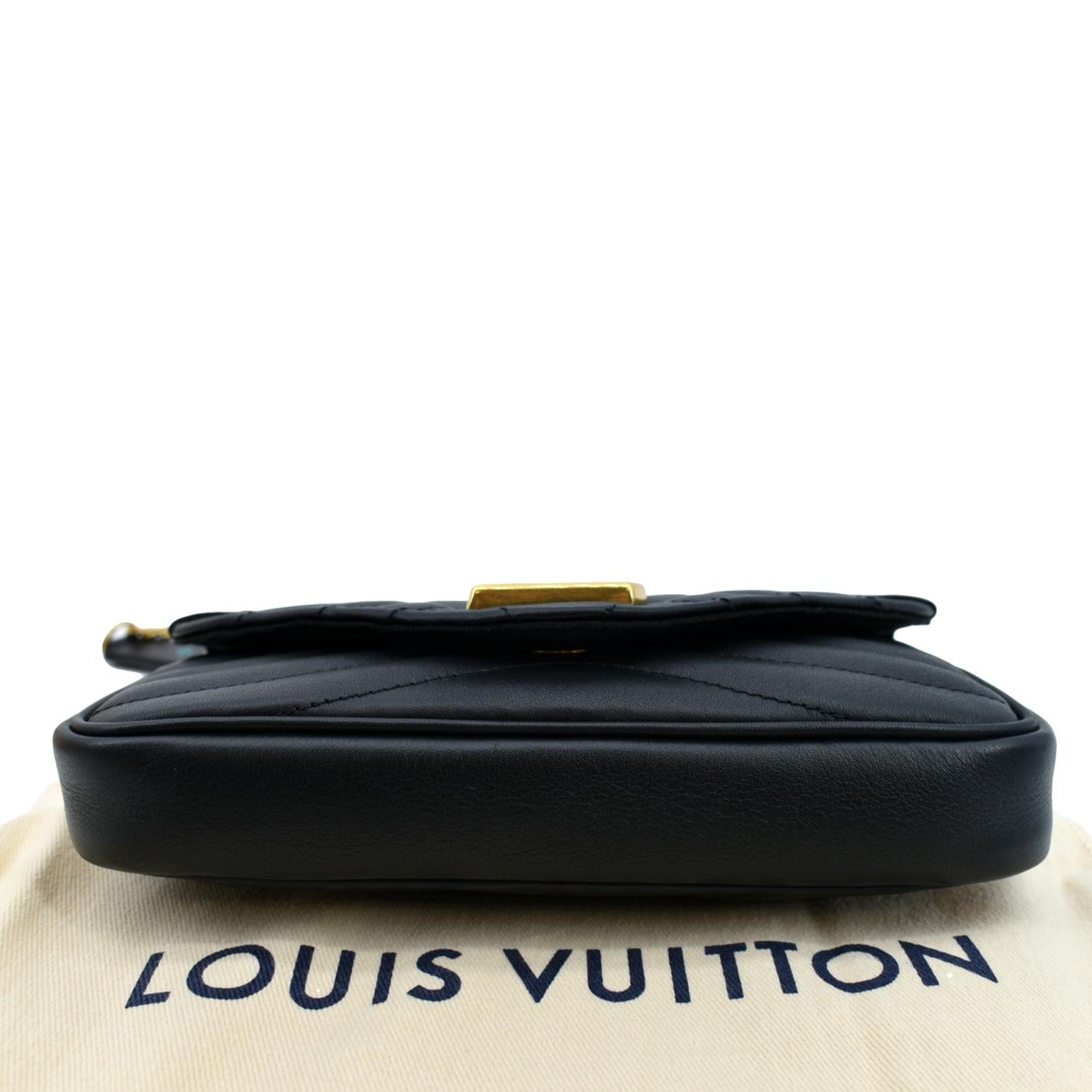 New wave leather crossbody bag Louis Vuitton Black in Leather