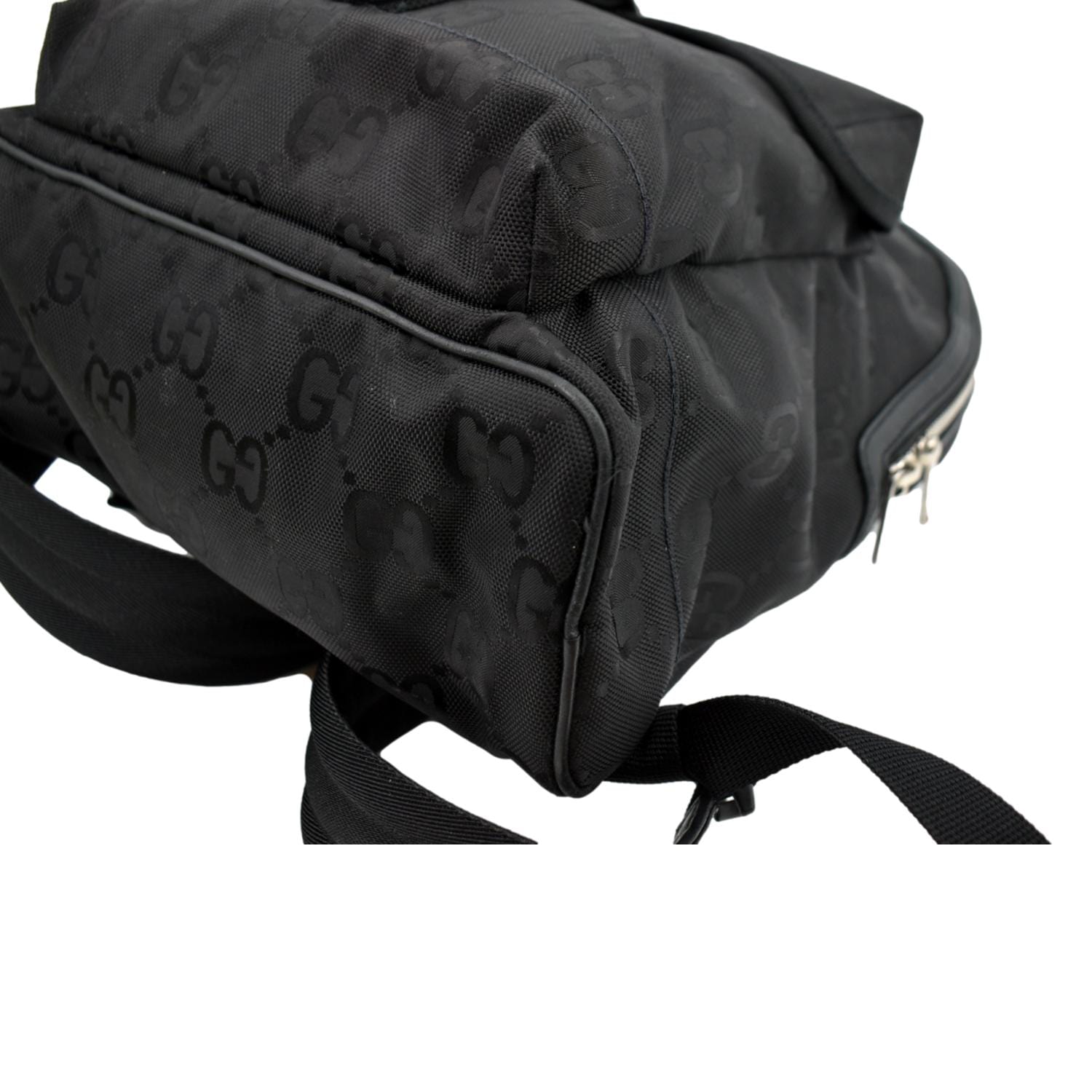 Gucci GG Nylon Rucksack Backpack-Black (Backpacks)