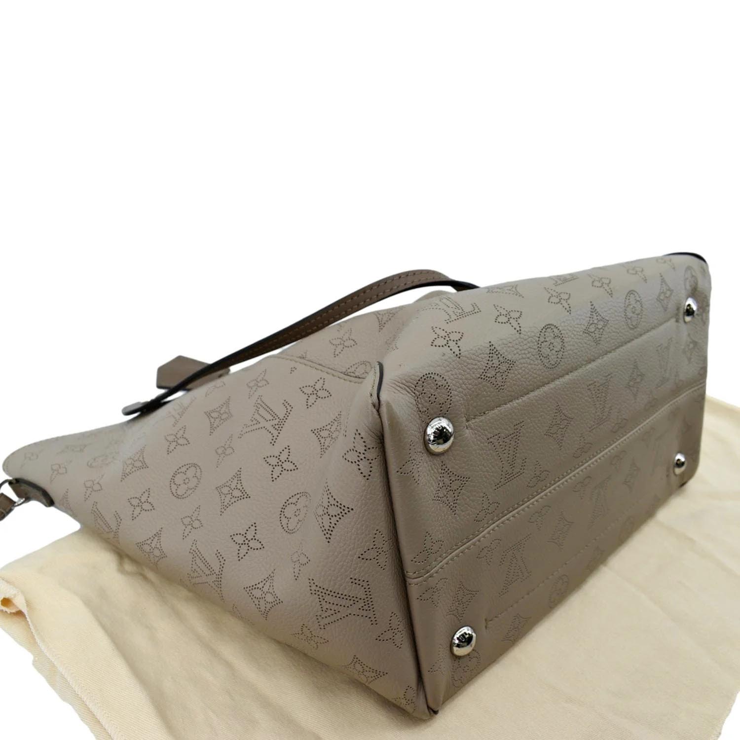 Louis Vuitton Hina Handbag Mahina Leather MM Neutral 458121