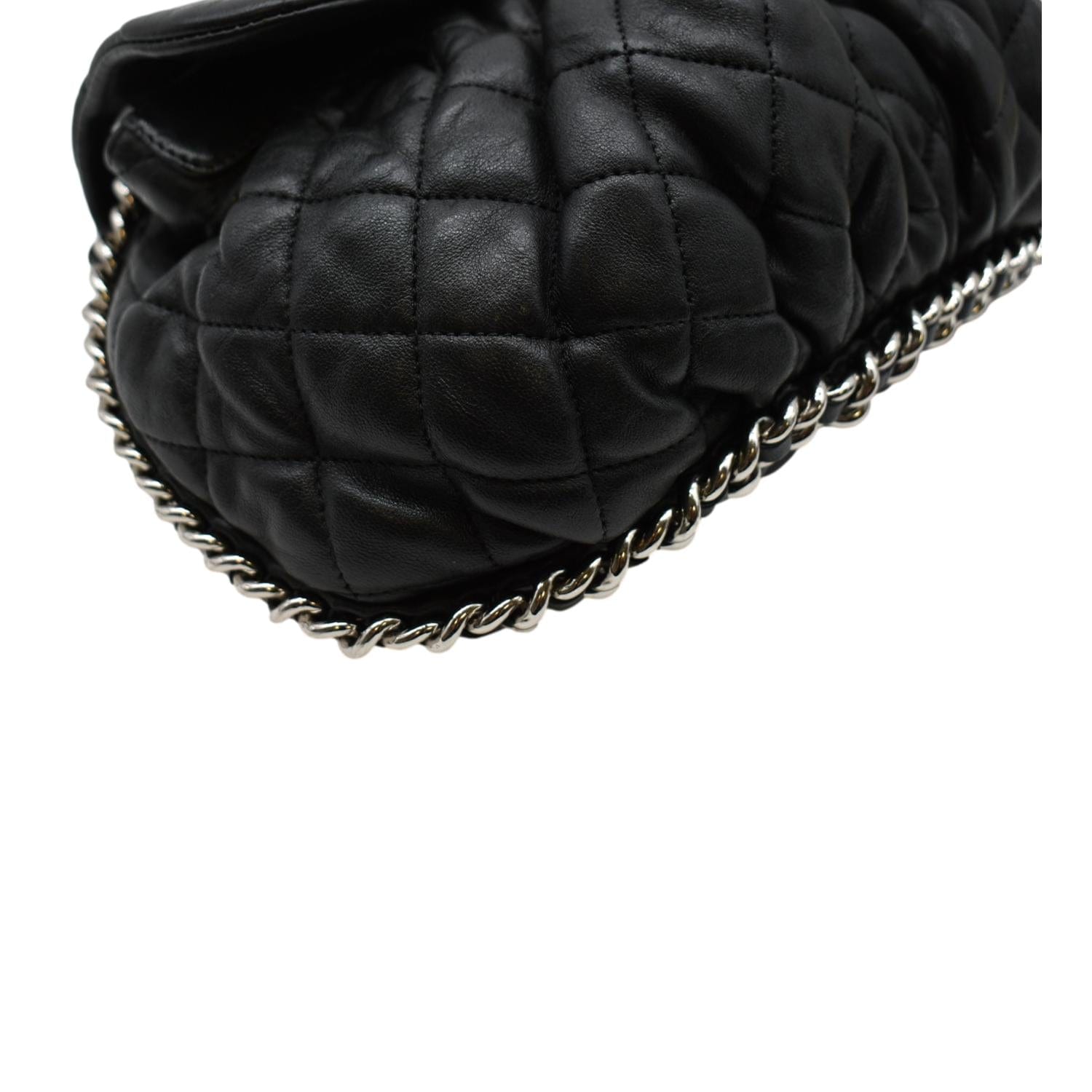 Chain around leather handbag Chanel Burgundy in Leather - 31809427