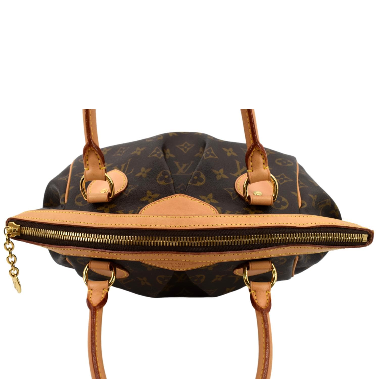 Tivoli handbag Louis Vuitton Brown in Cotton - 32778731
