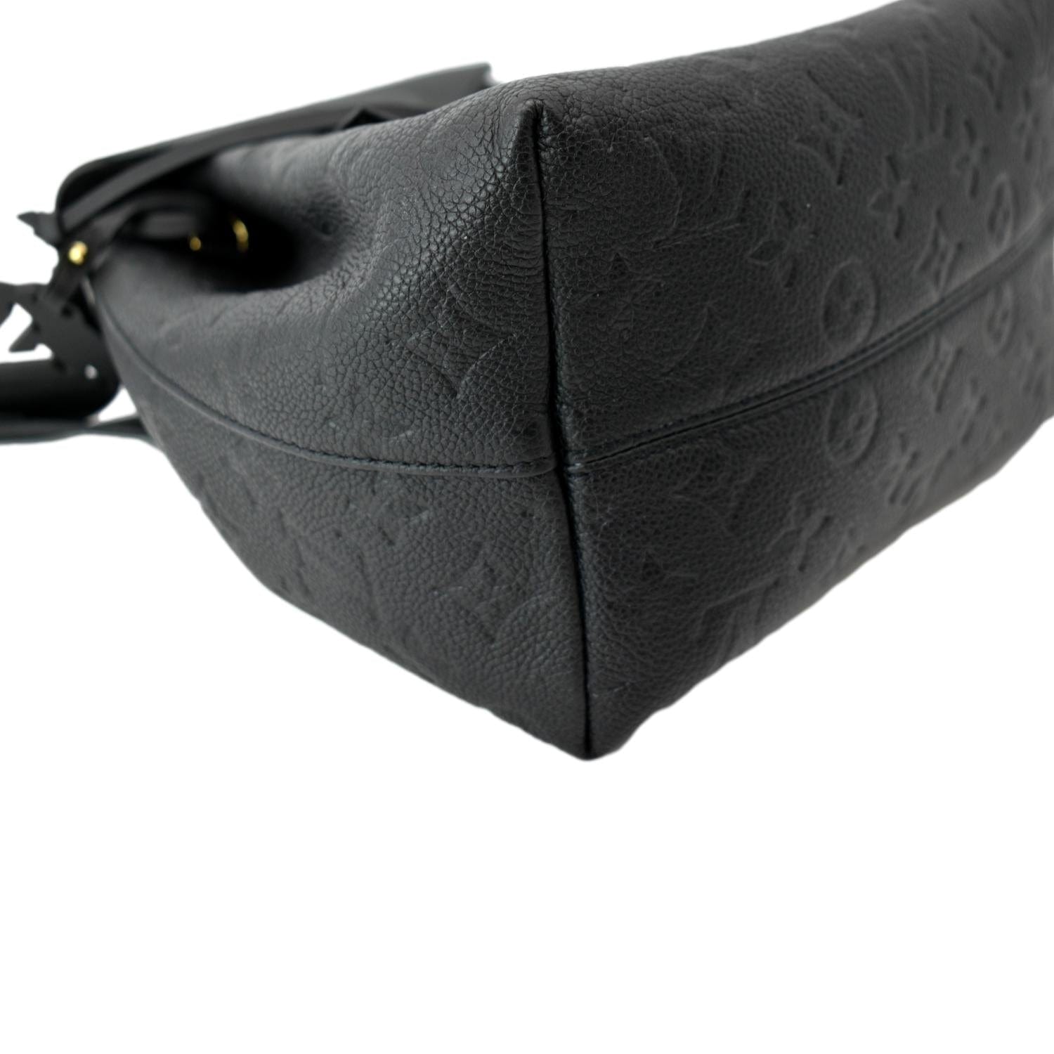 Montsouris Backpack - Luxury Monogram Empreinte Leather Grey