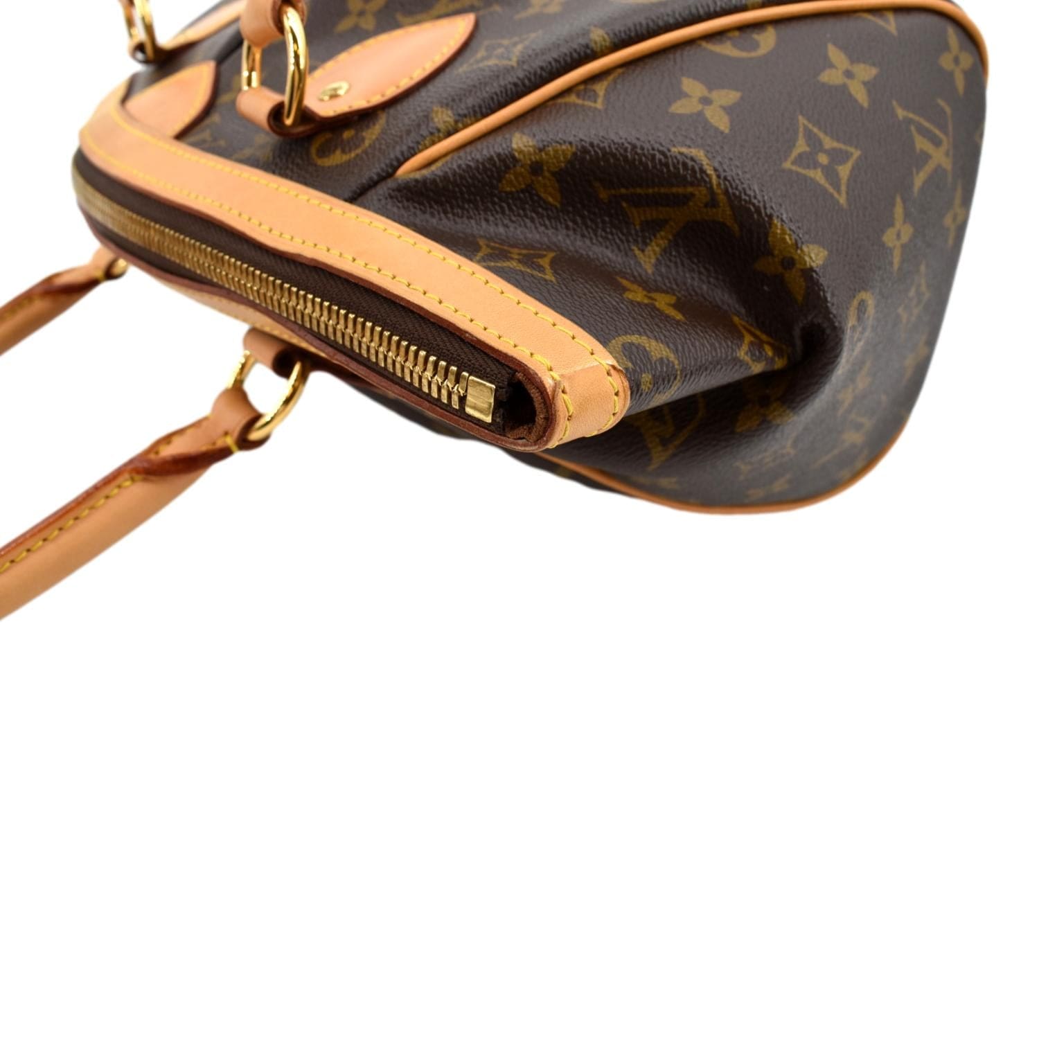 Louis Vuitton Tivoli PM Tote Mini Duffle Bag Brown - $1075 (76
