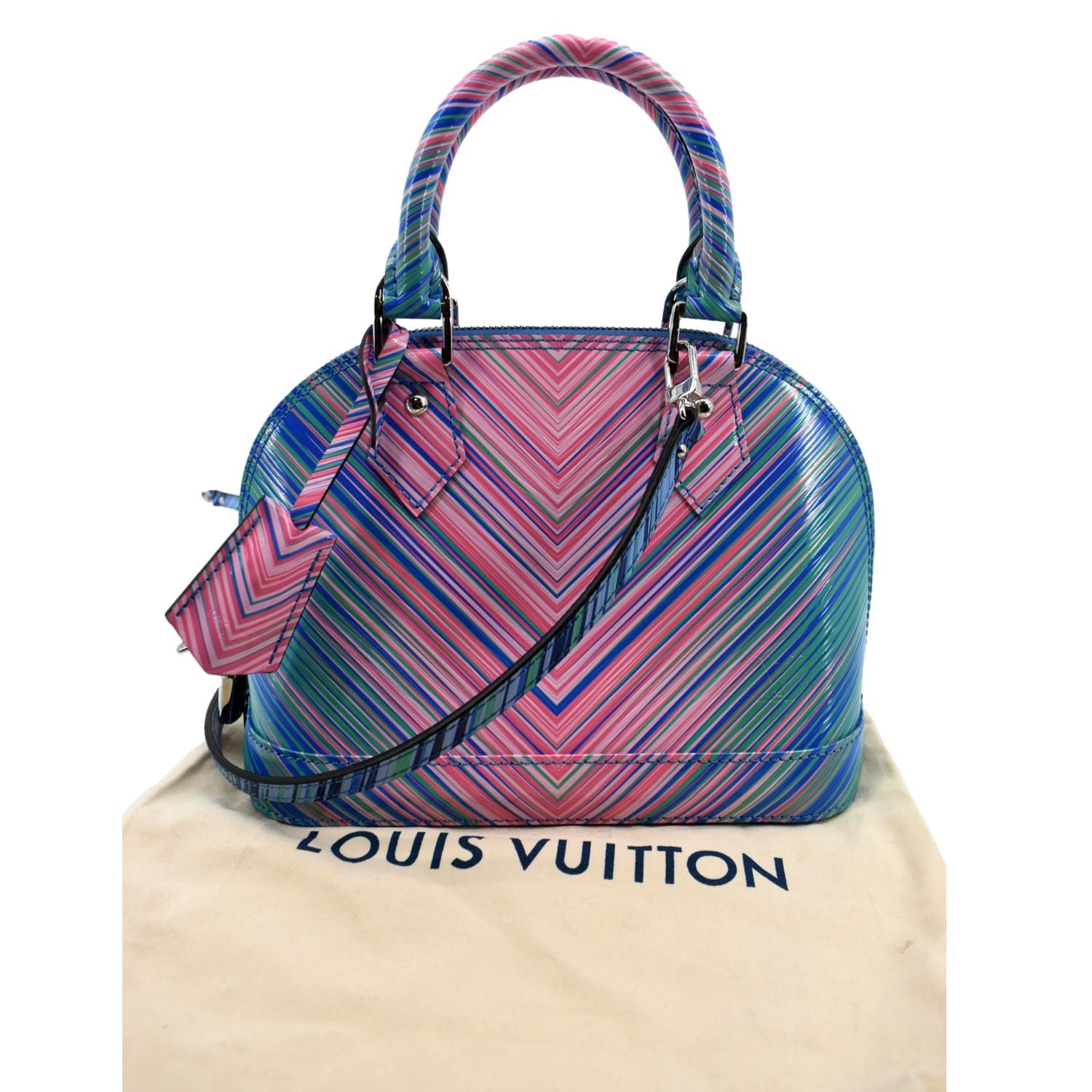 Louis Vuitton Epi Alma BB Turquoise