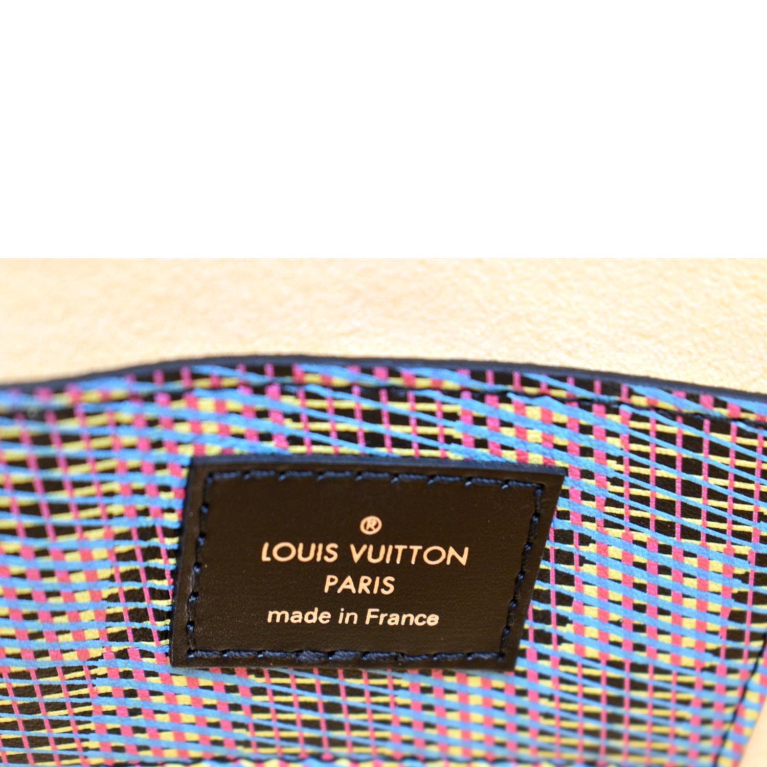 Louis Vuitton Twist Handbag Damier Monogram LV Pop Leather mm Multicolor