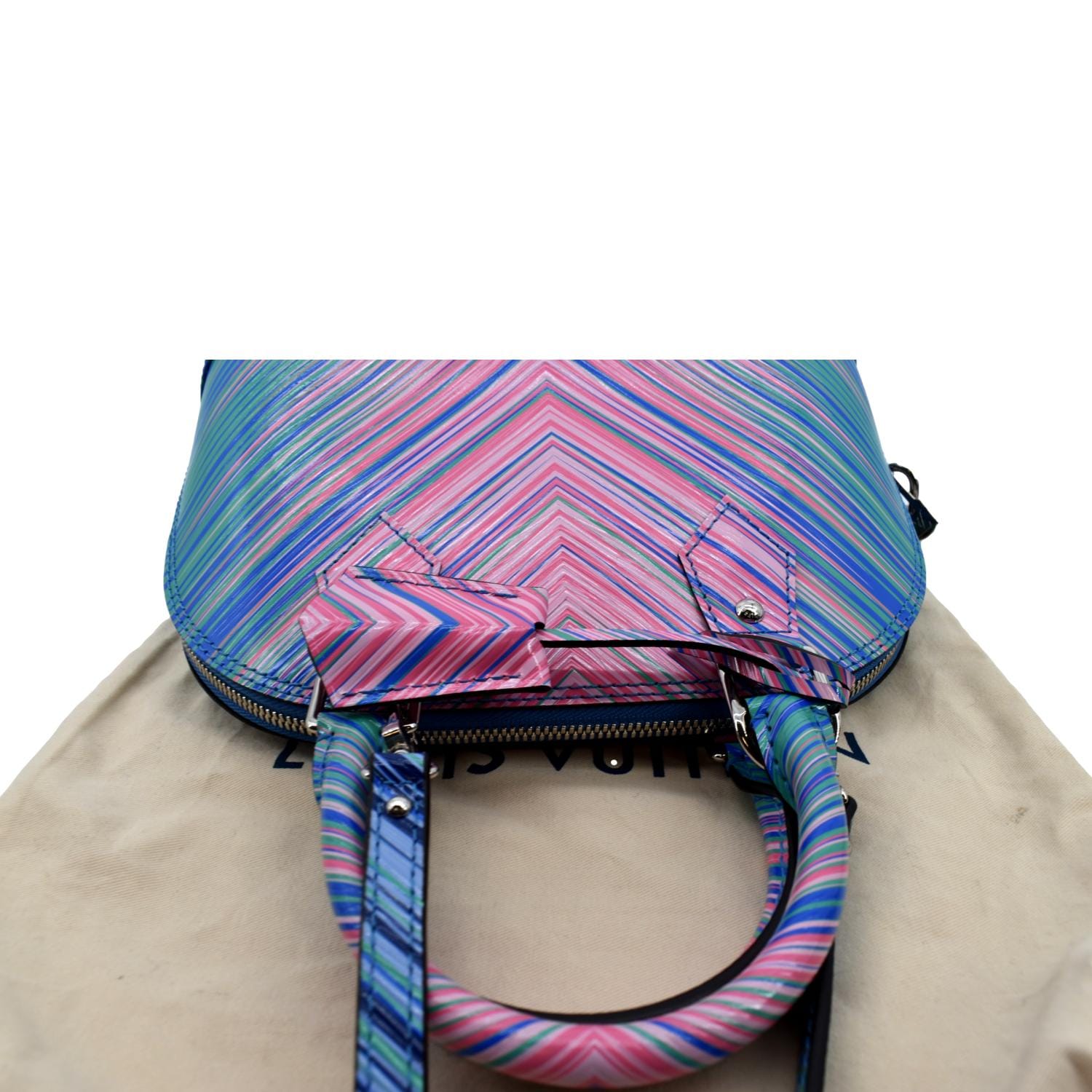 Louis Vuitton EPI Tropical Twist Shoulder Bag mm Blue Rose