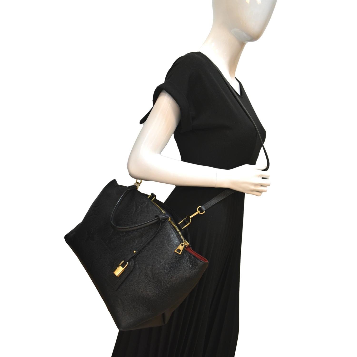 Brand New Louis Vuitton Grand Palais Black Monogram Empreinte Leather  Women's