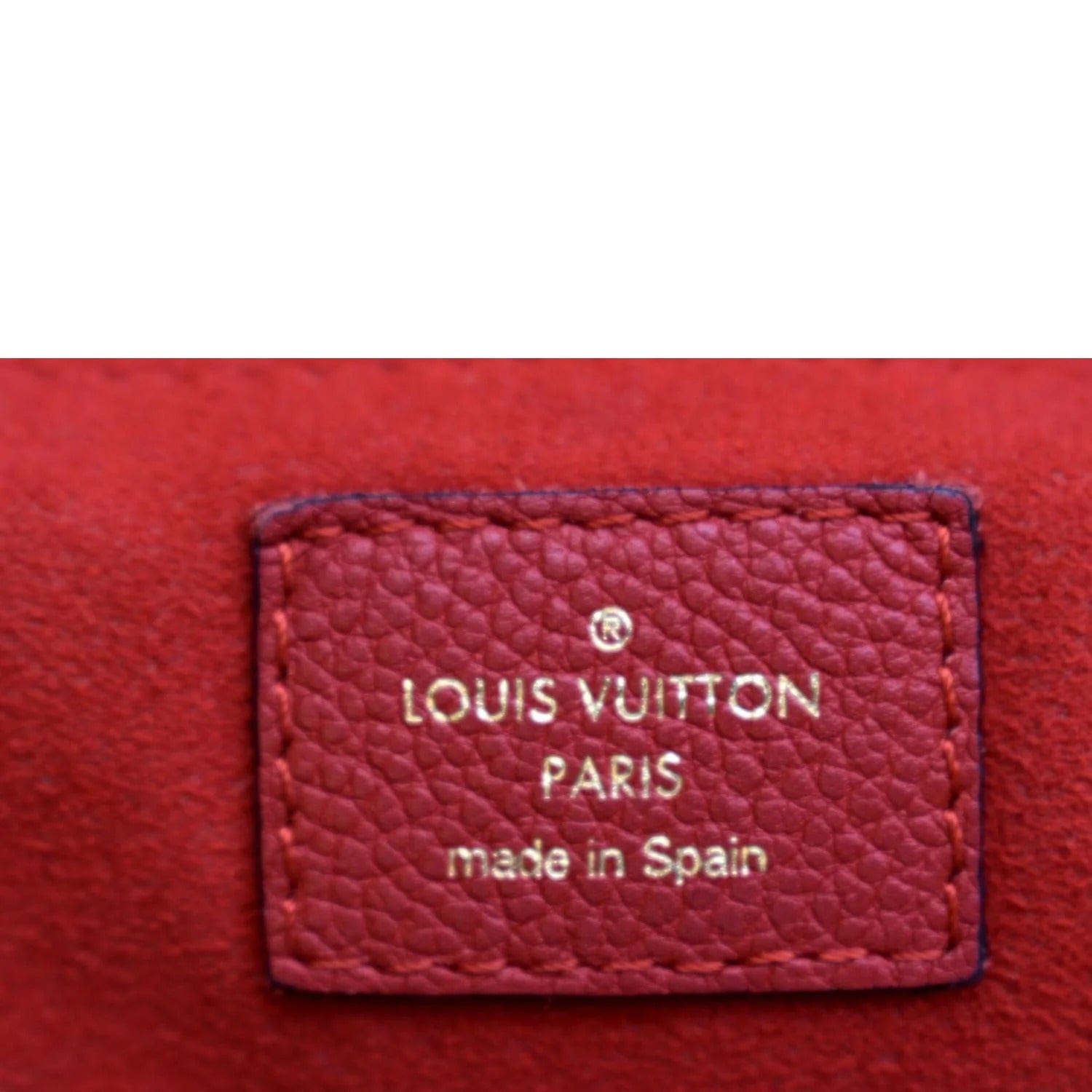 Louis Vuitton Saint Placide M43713 Red Monogram Canvas and Calf