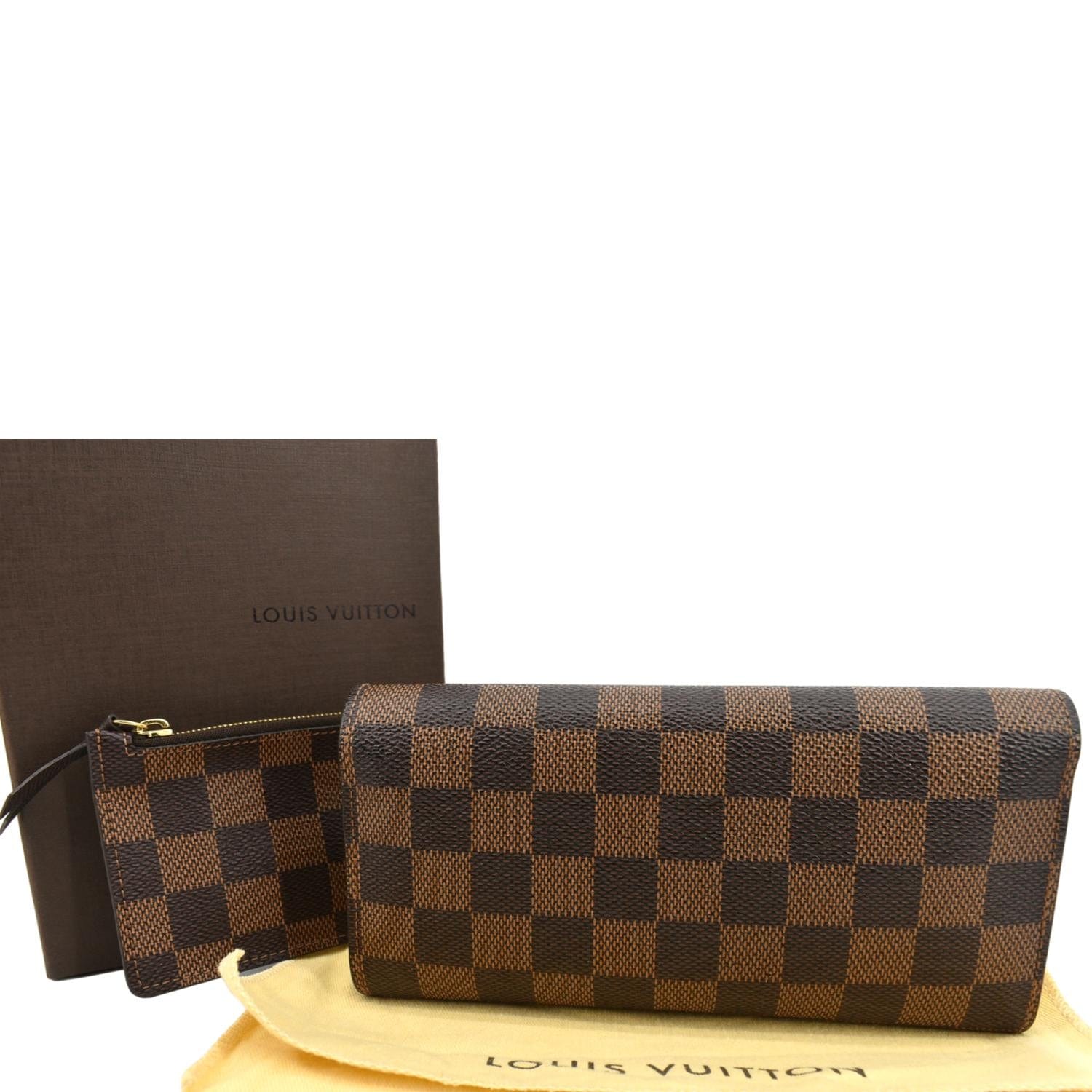 Damier Ebene Credit Card Wallet (Authentic Pre-Owned)
