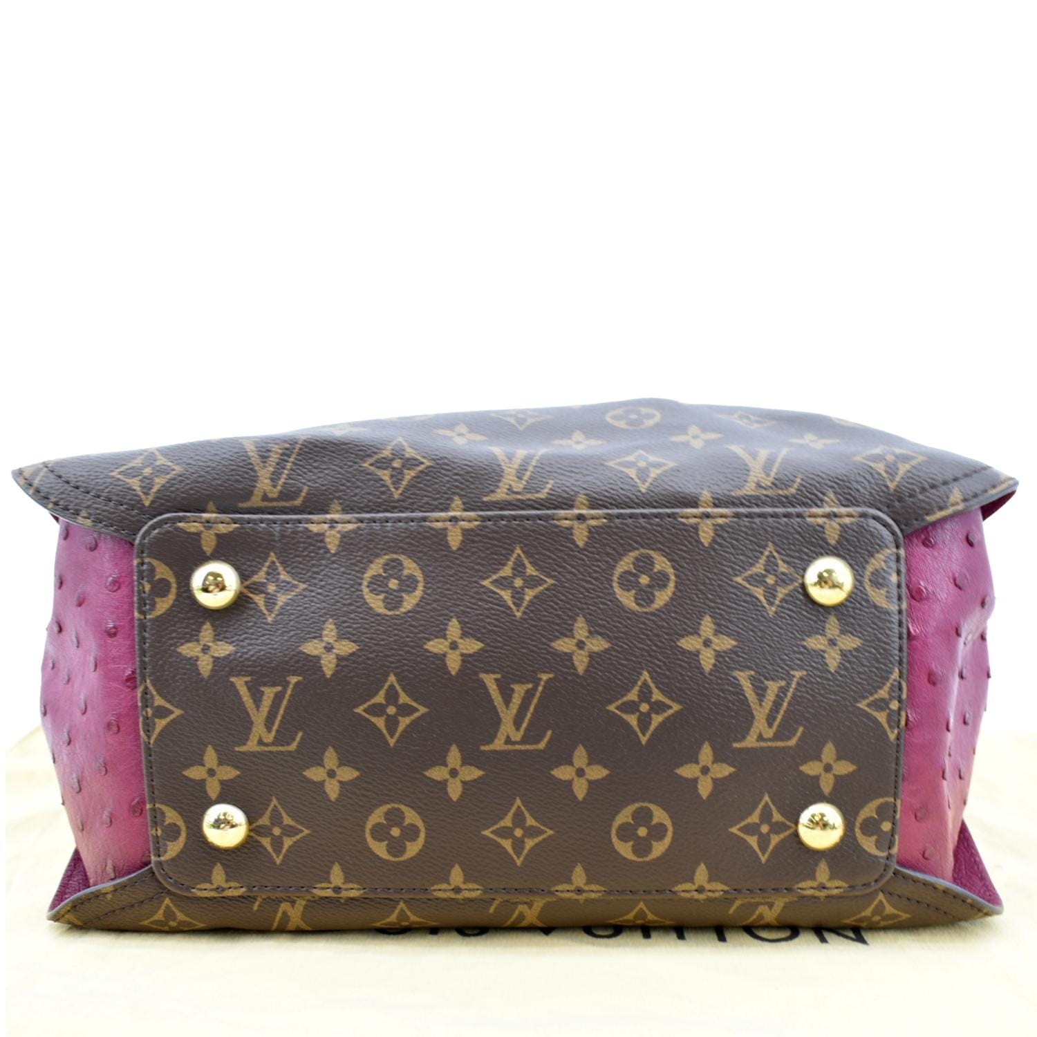 Montaigne ostrich handbag Louis Vuitton Multicolour in Ostrich