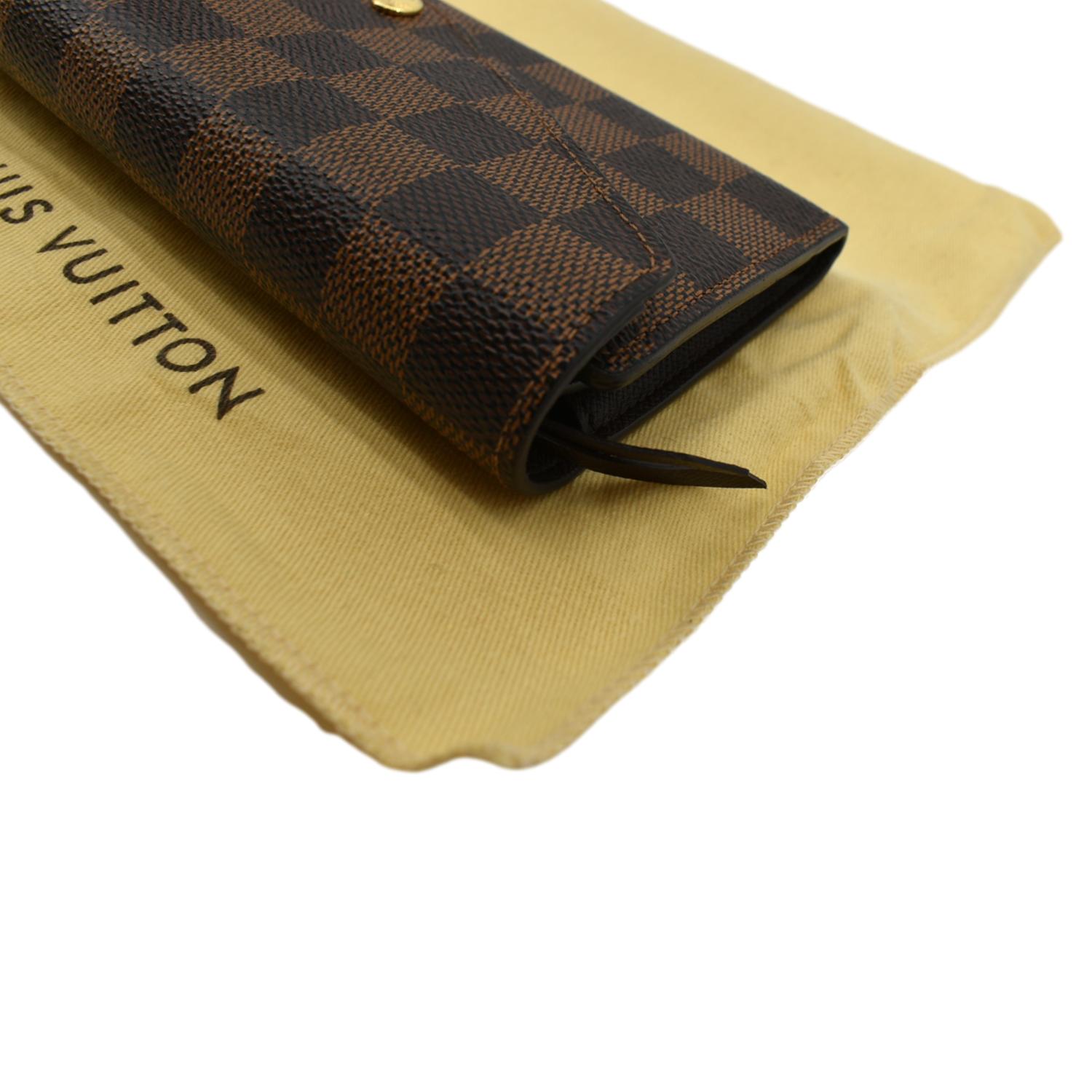 LOUIS VUITTON. Credit card holder canvas checkerboard eb…